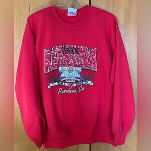 Vintage 2002 Nebraska Cornhusker Rosebowl Crewneck Sweater Size Large